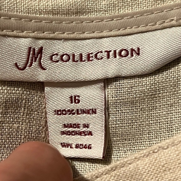 JM Collection linen skirt size 16 - Picture 6 of 7